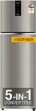 Whirlpool 327 L Frost Free Double Door 3 Star Convertible Refrigerator  with 3 Star Convertible ILLUSIA STEEL, IF INV 375 ILLUSIA STEEL(3S) CONV-TL