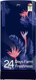 Godrej 183 L Direct Cool Single Door 3 Star Refrigerator  with Jumbo Vegetable Tray and Toughened Glass Shelves Floral Blue, RD R190C THF FR BL