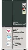 LG 650 L Frost Free Side by Side 3 Star Convertible Refrigerator  with with Smart Inverter Compressor, Door Cooling+, AI ThinQ and HygieneFresh Plus Emerald Tango, GL-B257EET3