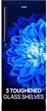 Haier 215 L Direct Cool Single Door 5 Star Refrigerator with Base Drawer  with Large Storage Space1 Hour Icing Technology Marine Dahelia, HED-225MDB-P