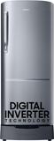 Samsung 223 L Direct Cool Single Door 3 Star Refrigerator with Base Drawer  with Digital Inverter Elegant Inox, RR24C2823S8/NL