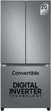Samsung 550 L Frost Free Side by Side Convertible Refrigerator  with Digital Inverter Refined Inox, RF57A5032S9/TL