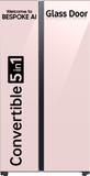 Samsung 653 L Frost Free Side by Side 3 Star Refrigerator  with AI and WiFi, Convertible 5-in-1, Glass Door Finish, Digital Inverter Clean Pink, RS76CB81A3P0HL
