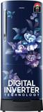 Samsung 183 L Direct Cool Single Door 5 Star Refrigerator with Base Drawer  with Digital Inverter Himalaya Poppy Blue, RR20D2825HV/NL