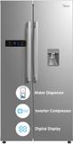 Midea 591 L Frost Free Side by Side Refrigerator Stainless Steel Finish, MRF5920WDSSF