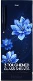 Haier 190 L Direct Cool Single Door 4 Star Refrigerator with Base Drawer  with Large Storage Space1 Hour Icing Technology MARINE PEONY, HED-204MFB-P