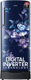 SAMSUNG 183 L Direct Cool Single Door 5 Star Refrigerator with Base Drawer  with Digital Inverter HIMALAYAN POPPY BLUE, RR20D2825HV/NL