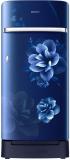 SAMSUNG 198 L Direct Cool Single Door 4 Star Refrigerator with Base Drawer Camellia Blue, RR21T2H2XCU/HL