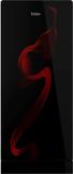 Haier 190 L Direct Cool Single Door 5 Star Refrigerator with Base Drawer Spiral Glass Black, HRD-2105PSG-P