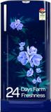 Godrej 180 L Direct Cool Single Door 4 Star Refrigerator with Base Drawer  with Faster Bottle Cooling And Ice Making Maple Blue, RD EDGENEO 207D TDF MP BL
