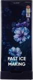 Lloyd 188 L Direct Cool Single Door 5 Star Refrigerator with Base Drawer  with Fast Ice Making, Quick Chilling Zone, Fleximax Design Cherry Blossom Blue, GLDF205SS1LC