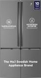 Electrolux 600 L Frost Free Multi-Door Refrigerator  with Inverter with TasteLockPlus Technology UltimateTaste 700 Matte Dark Grey, EQE6000A-B