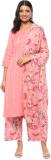 BIBA Printed Kurta, Palazzo & Dupatta Set