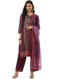 BIBA Printed Kurta, Trouser/Pant & Dupatta Set