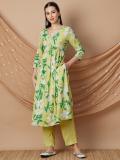 Melange by Lifestyle Printed Kurta, Trouser/Pant & Dupatta Set