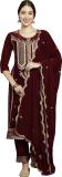 Stylee Lifestyle Embroidered Kurta, Salwar & Dupatta Set