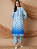 Melange by Lifestyle Printed Kurta, Trouser/Pant & Dupatta Set