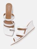 Mast & Harbour Women Wedges (White , 7)