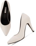 Elle Women Heels (White , 6)