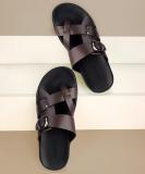 METRO Men Sandals (Brown , 10)