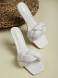 TRUFFLE COLLECTION Women Heels (Off White , 7)