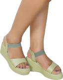 HM9 YS6 Women Wedges (Green , 4)