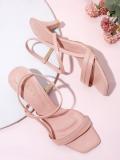 Dressberry Women Heels (Pink , 4)