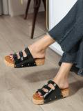 Dressberry Women Wedges (Black , 9)