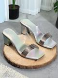 Dressberry Women Heels (Silver , 9)