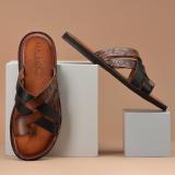 RUOSH Men Sandals (Tan , 11)