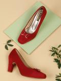 flat n heels Women Heels (Maroon , 2.5)