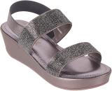 Catwalk Women Wedges (Silver , 8)