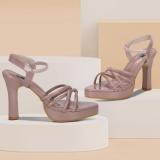 MY FOOT MY STYLE MY WAY Women Heels (Pink , 8)