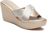 Bruno Manetti Women Wedges (Gold , 4)