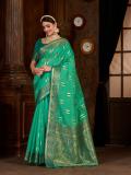 MIMOSA Woven Kanjivaram Art Silk Saree (Green)