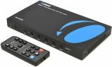 OREI Quad Multi HDMI Viewer 4 in 1 Out HDMI Switcher 4 Ports Switcher Support 1080P Media Streaming Device (Blue)