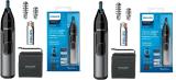 PHILIPS Nose Hair Trimmer NT3650/16 Pack Of 2  Shaver For Men, Women (Black)