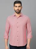 Mast & Harbour Men Checkered Casual Red Shirt