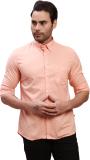 PARX Men Solid Casual Orange Shirt