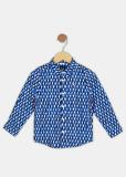 Allen Solly Boys Printed Casual Blue Shirt