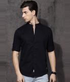 Roadster Men Solid Casual Black Shirt