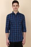 Allen Solly Men Checkered Casual Black Shirt