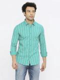 Spykar Men Striped Casual Light Blue, White Shirt