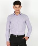 PARK AVENUE Men Checkered Formal Purple Shirt