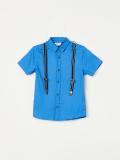 Fame Forever by Lifestyle Boys Solid Party Blue Shirt