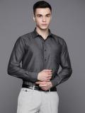 Raymond Men Solid Formal Grey Shirt