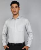 VAN HEUSEN Men Self Design Formal Grey Shirt