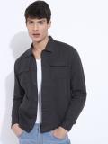 The Indian Garage Co. Men Solid Casual Black Shirt