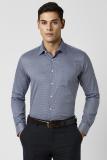 VAN HEUSEN Men Printed Formal Blue Shirt