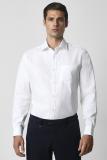 VAN HEUSEN Men Self Design Formal White Shirt